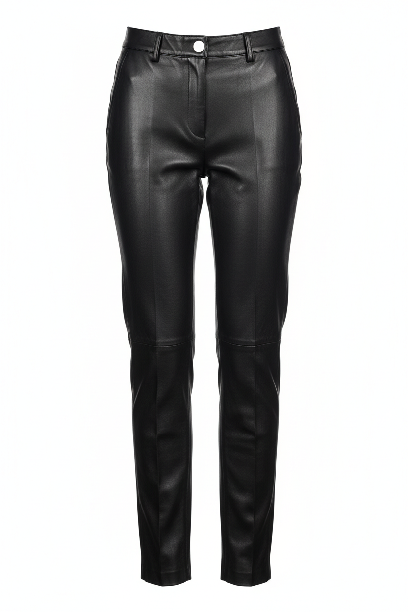 Pantalón de Cuero Negro