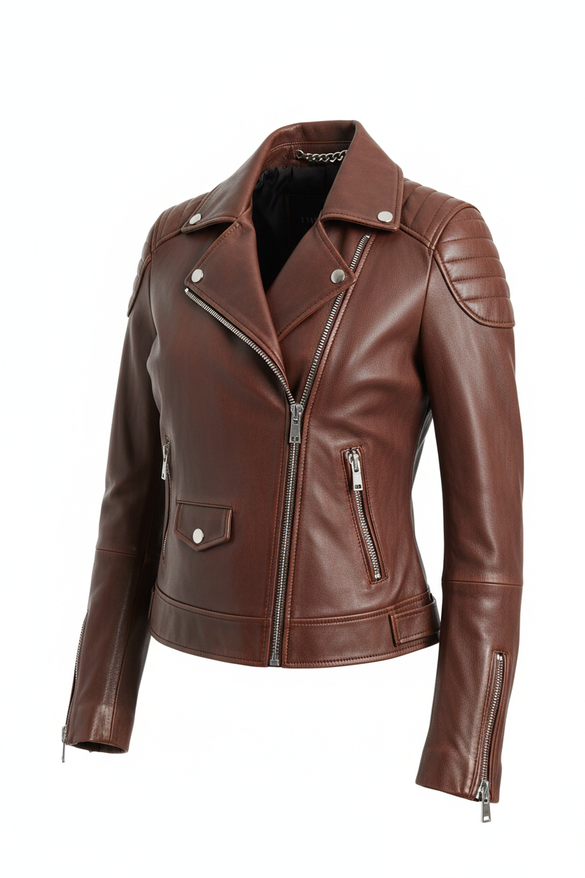 Chaqueta de Cuero Marrón